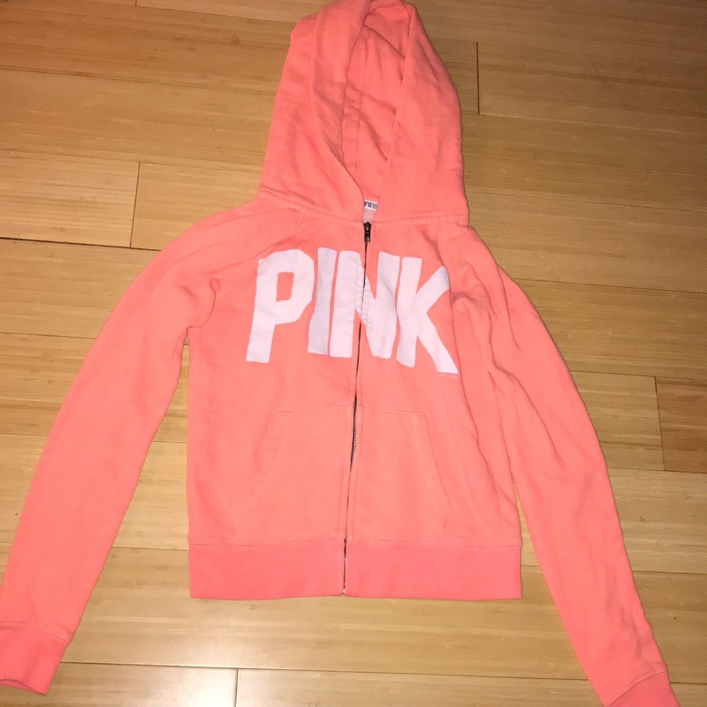 VS Pink Zip Up Hoodie